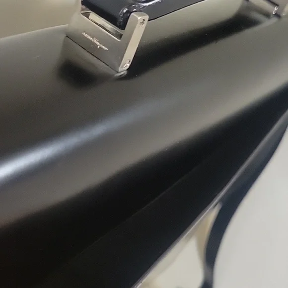 Salvatore Ferragamo Black Leather Briefcase - Picture 5 of 11